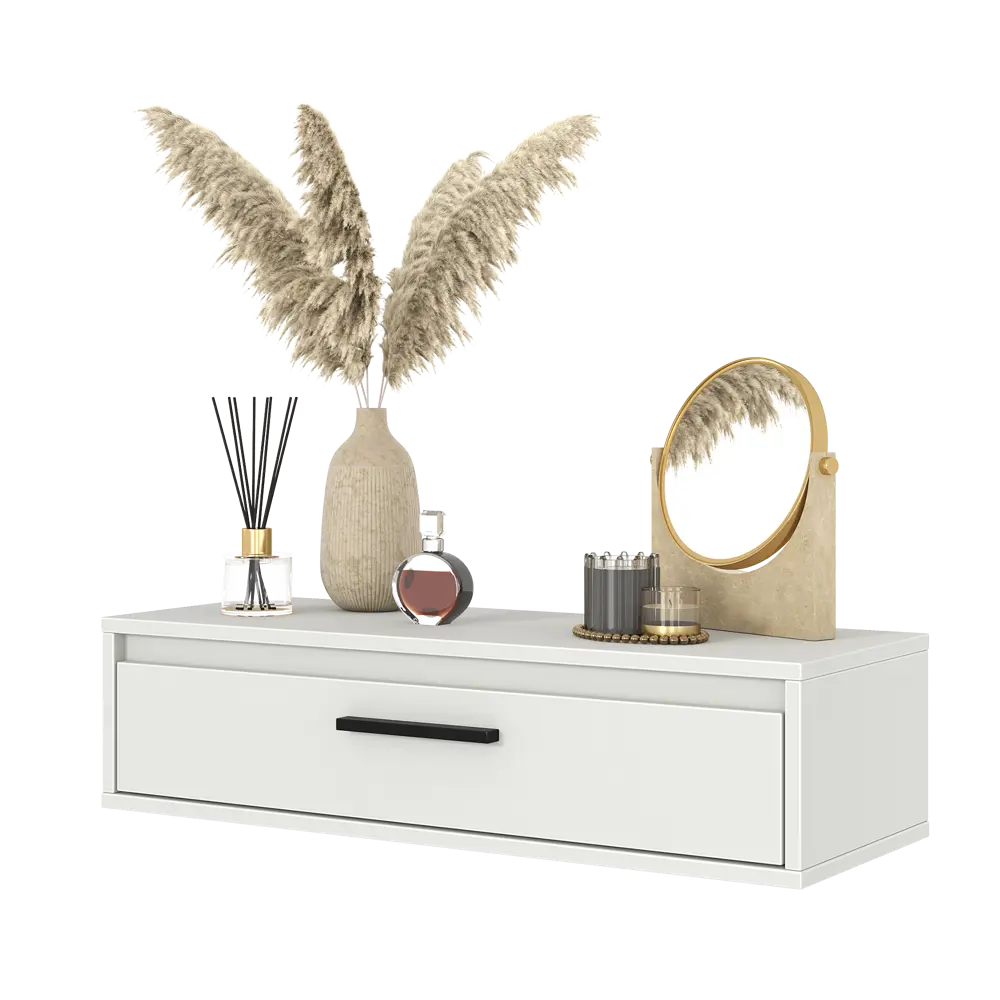 Консоль Лион 80x20x30 см ЛДСП цвет белый Santreyd STLM-2029594 - Вид №11