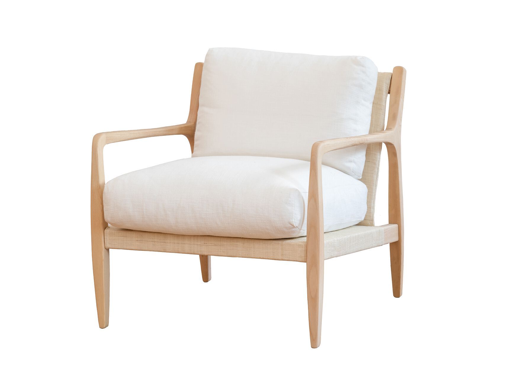 Кресло из дерева и рафии с подлокотниками DOM EDIZIONI коллекция Ривьера ARCH-00050603