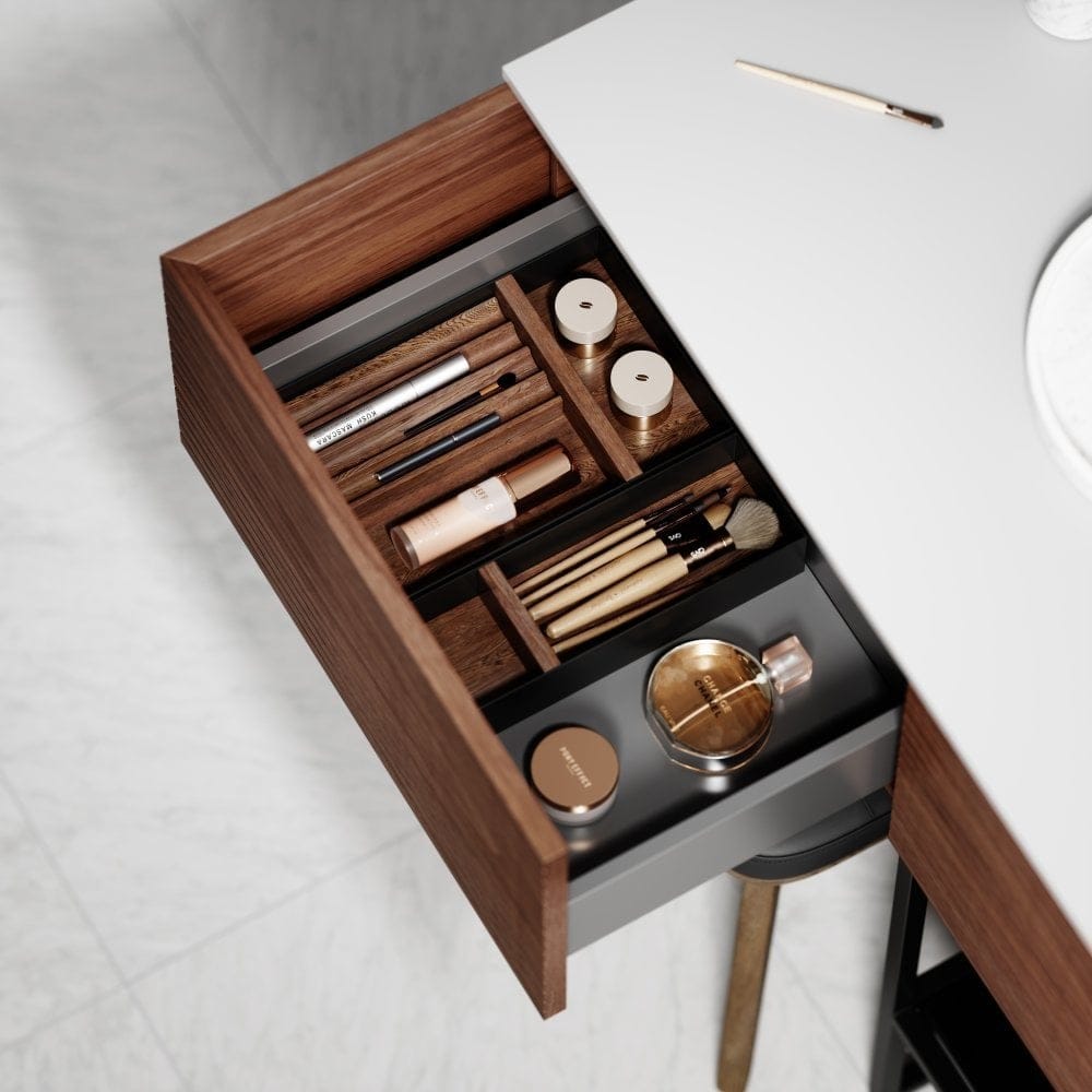 Деревянный напольный умывальник с зеркалом LUSSO Audemar ARCH-00087298 - Вид №12