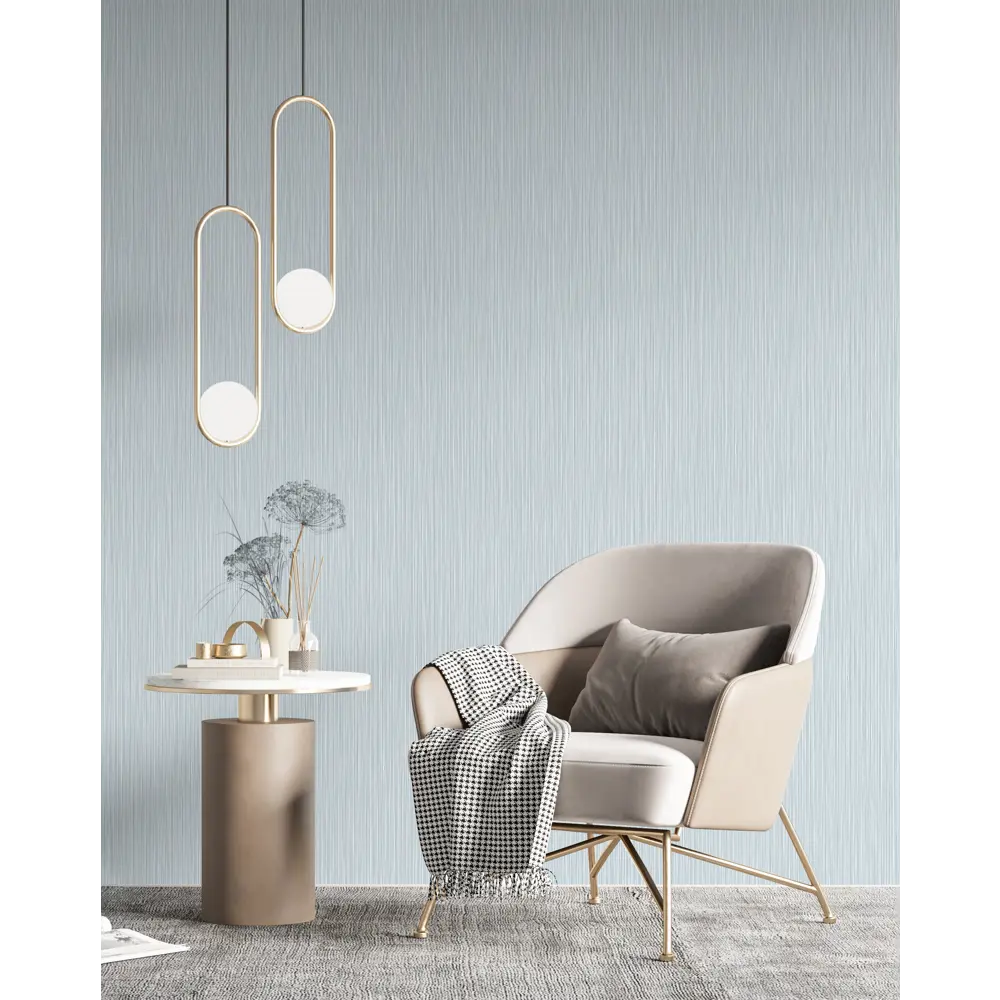 Обои флизелиновые WallSecret Jazz голубые 1.06 м 8645-08 STLM-2148984 - Вид №3