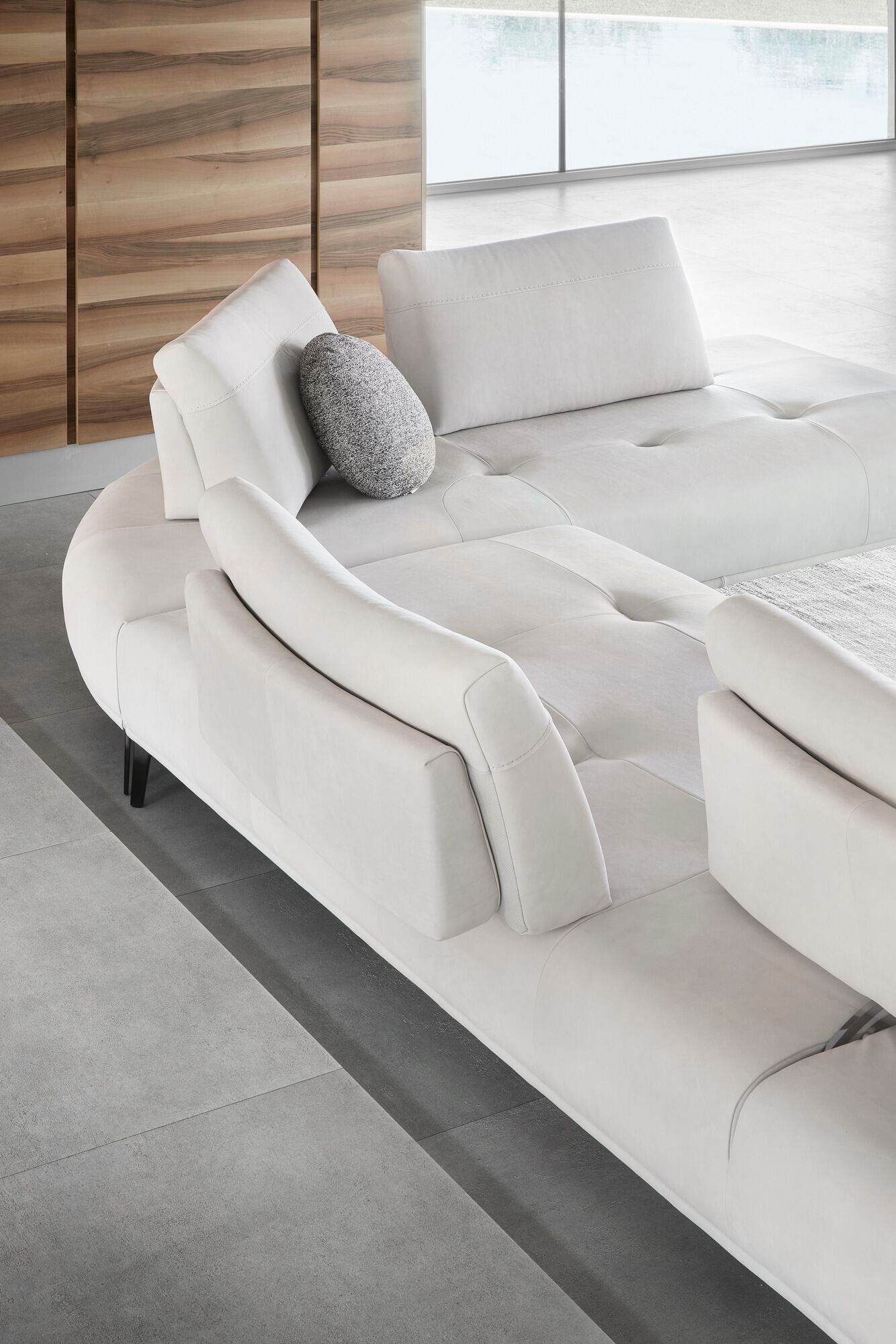 Кожаный модульный диван NICOLINE EGEO ARCH-00092494 - Вид №3