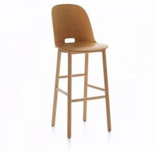 Emeco Барный стул высокий со спинкой Alfi