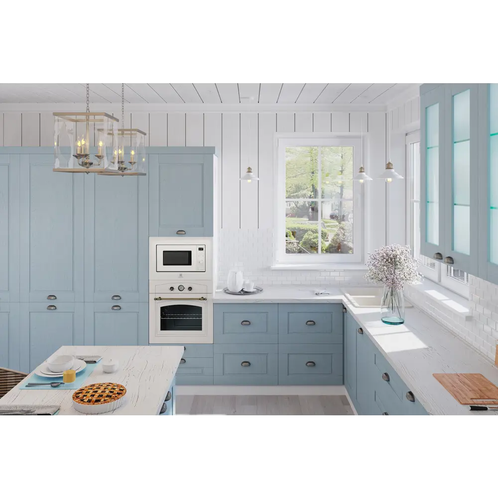 Фасад кухонного шкафа Томари 29.7x76.5см KONSENSA МДФ цвет голубой STLM-2076872 - Вид №10