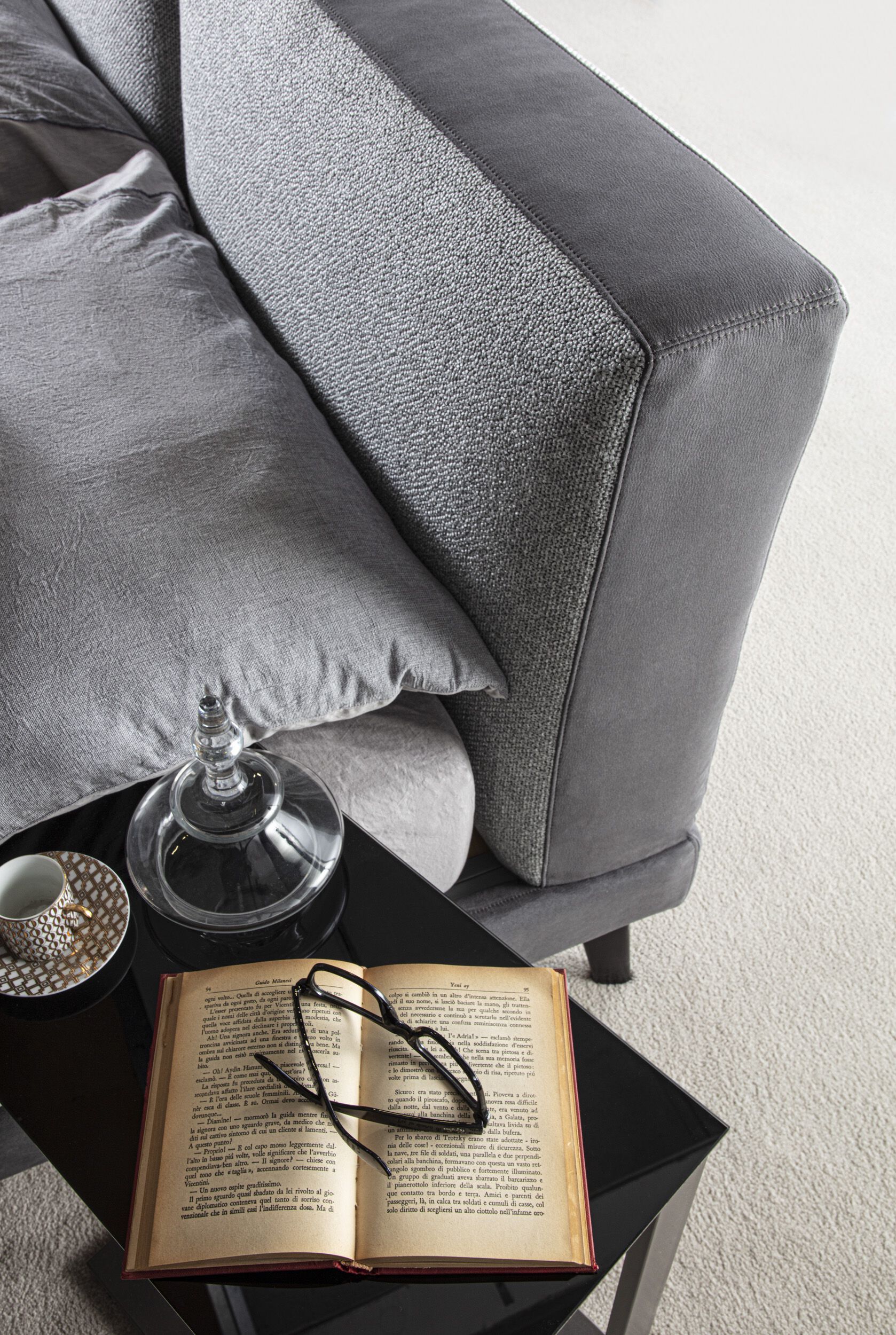 Съемная двуспальная кровать из ткани с мягким изголовьем GRUPPO FOX ночь Фокса ARCH-00080811 - Вид №2