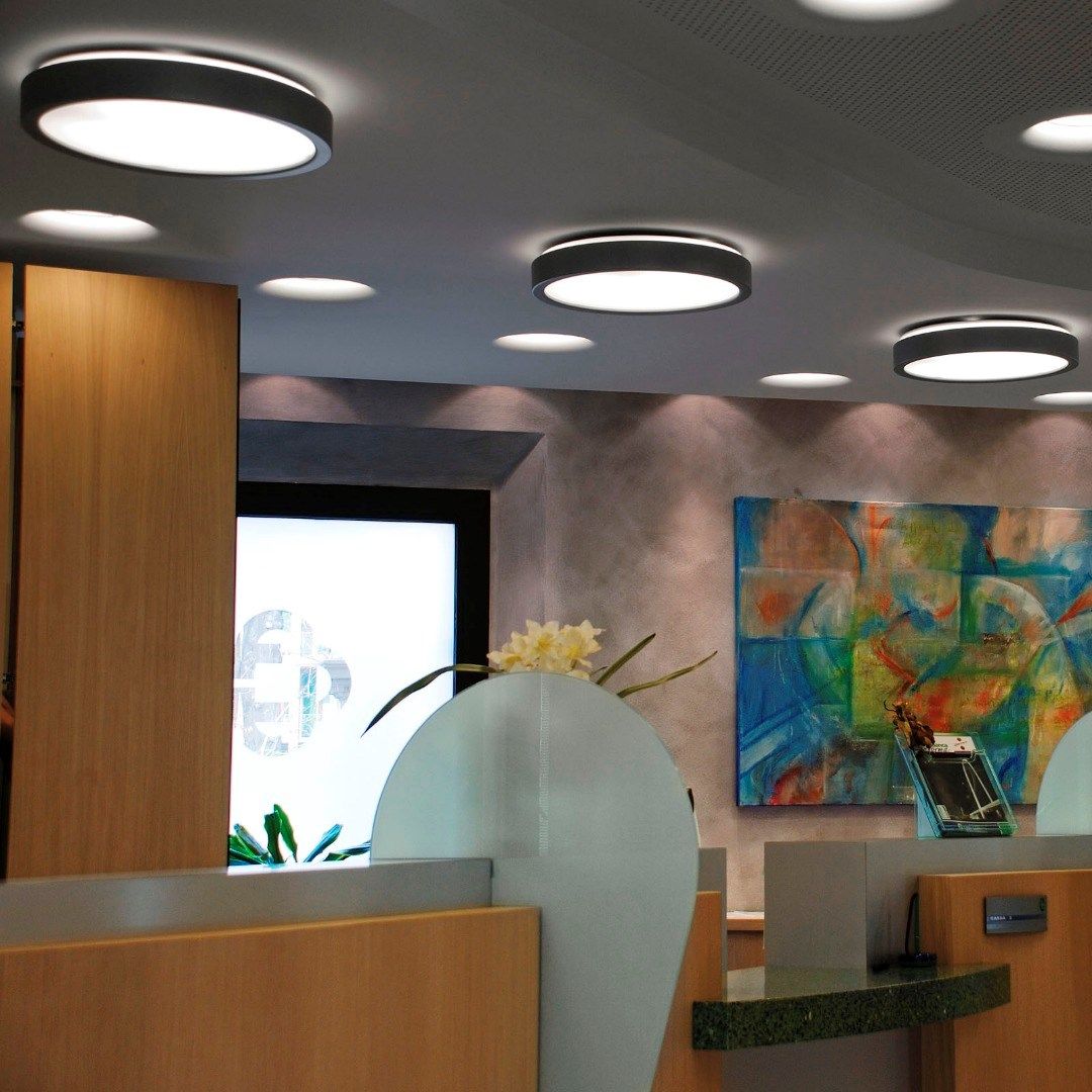 Алюминиевый и метакрилатный потолочный светильник Martinelli Luce ARCH-00132763 - Вид №4