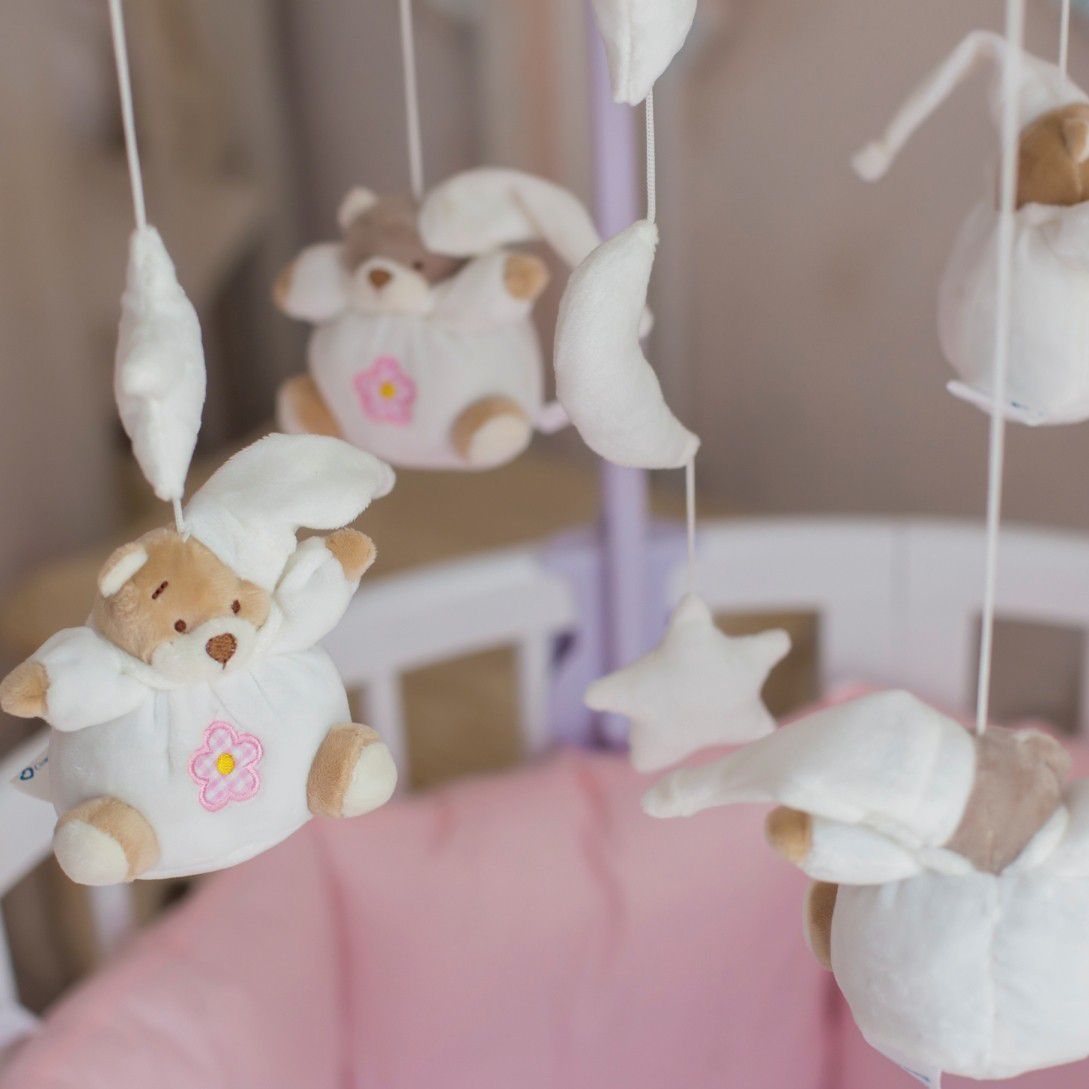 Мобиль на кроватку с музыкальным держателем "Мишки" белый COMFORTBABY  351338 Белый Santreyd  - Вид №1