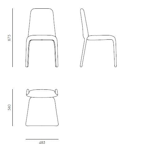 Съемный мягкий стул Novamobili ARCH-00081924 - Вид №12