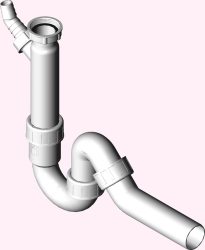 Канализационная арматура  Сифоны для моек, умывальников и бытовой техники  Трапы VIEGA 118 242 Модель 7985.30  - Вид №3