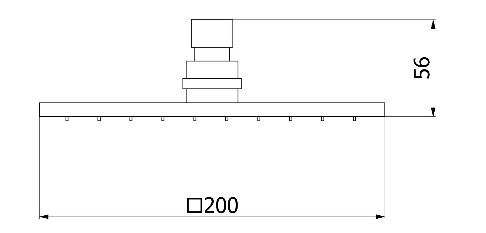 Квадратная потолочная душевая головка IB Monamour ARCH-00056585 - Вид №2
