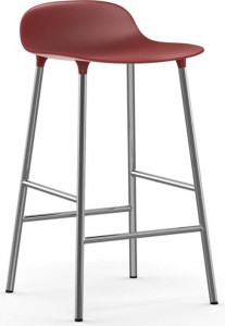 603161 Barstool 65 см Chrome Red Normann Copenhagen Form