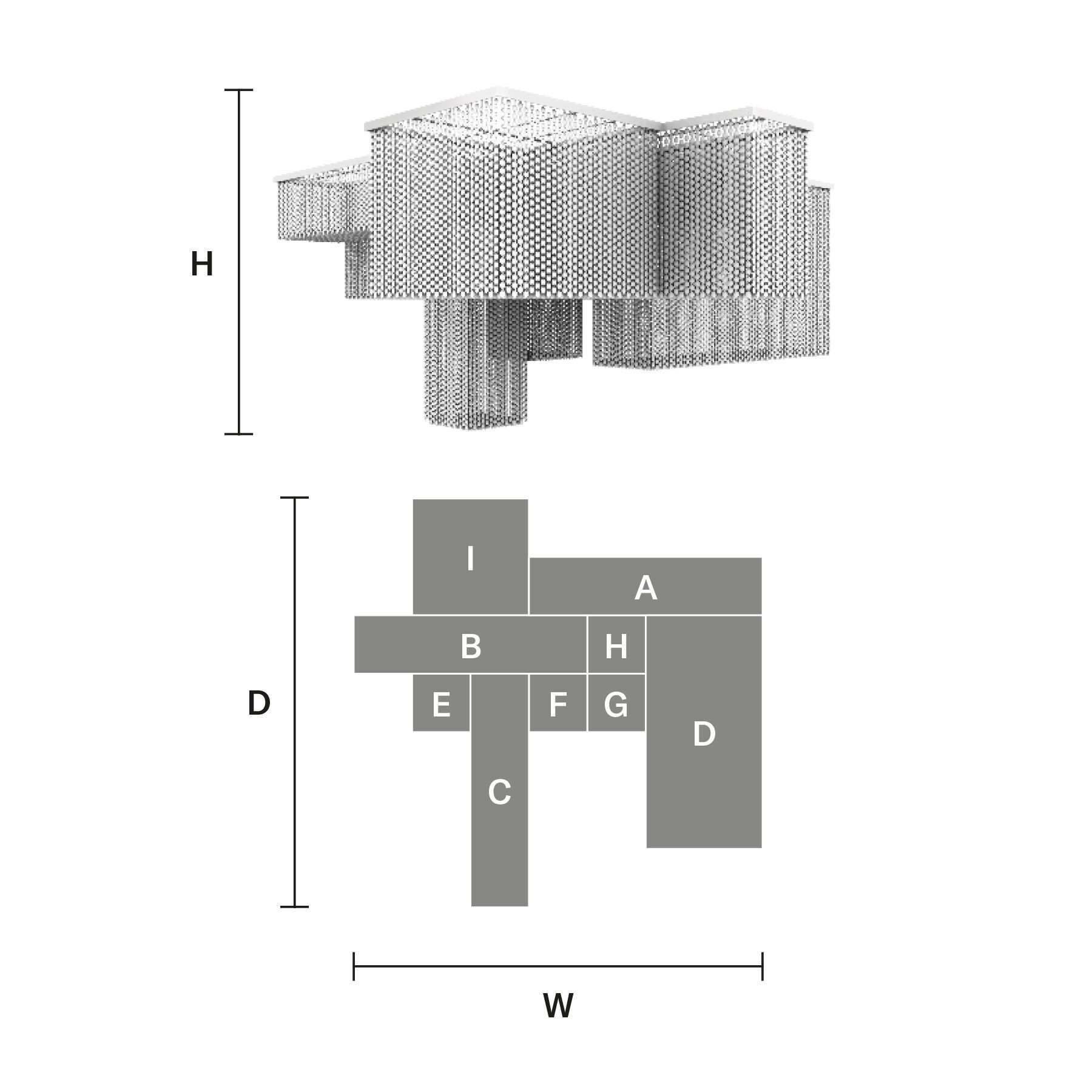 Подвесной светильник с кристаллами Masiero куб ARCH-00078208 - Вид №2