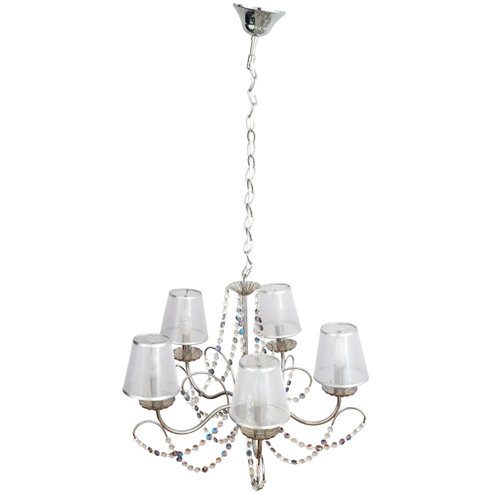 Люстра Gloria 10069/5 5хЕ14х40 Вт цвет хром Eurosvet STLM-2140702