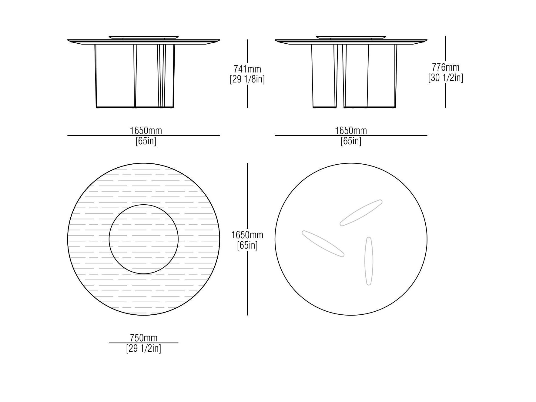 Круглый мраморный стол с Lazy Susan MisuraEmme ALA NEW ARCH-00120208 - Вид №9