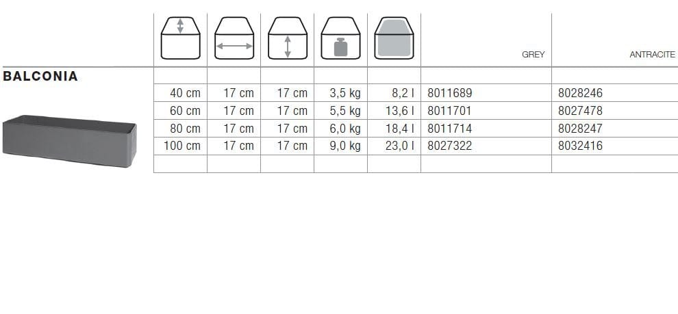 Бетонная прямоугольная низкая плантатор SWISSPEARL Softline ARCH-00117508 - Вид №2