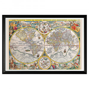 550016690_1818 Арт-постер «Петер Планциус: Новая география (1594)» Object Desire