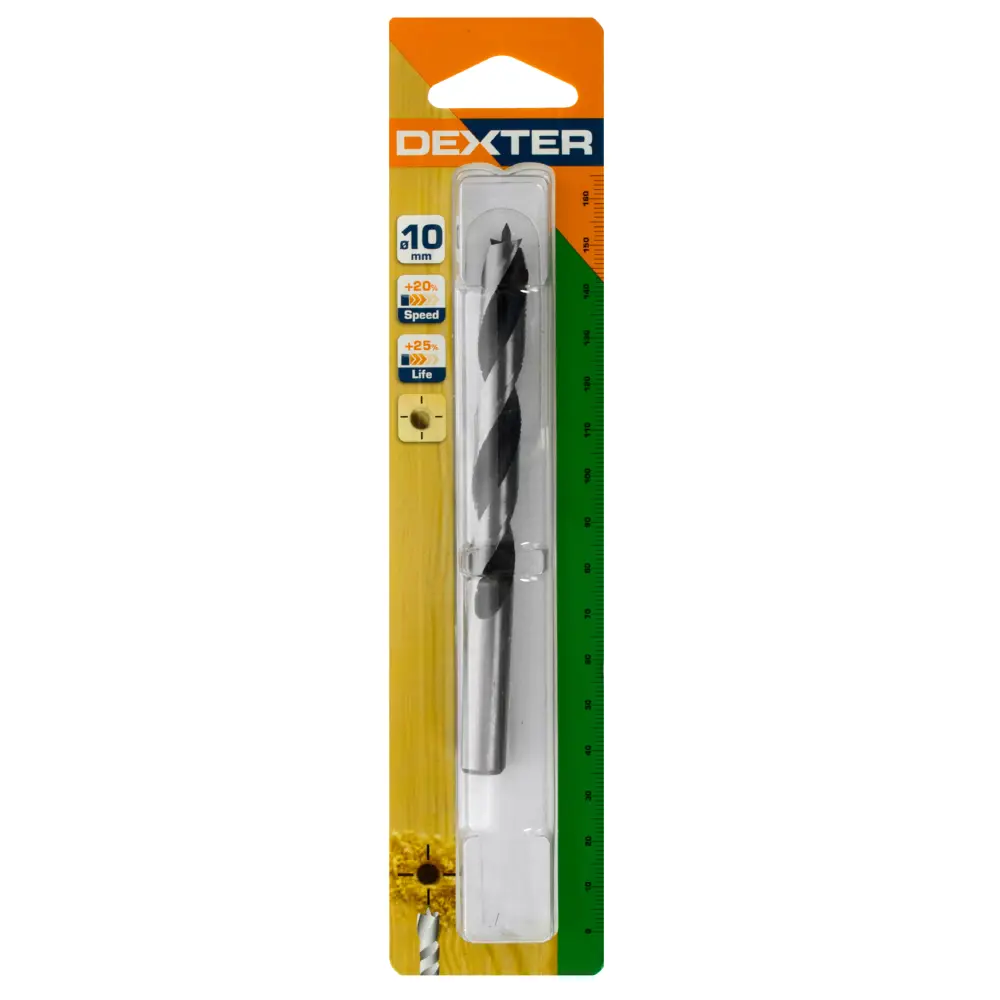 Сверло по дереву спиральное 10x120 мм Dexter SM328 STLM-2041052 - Вид №3