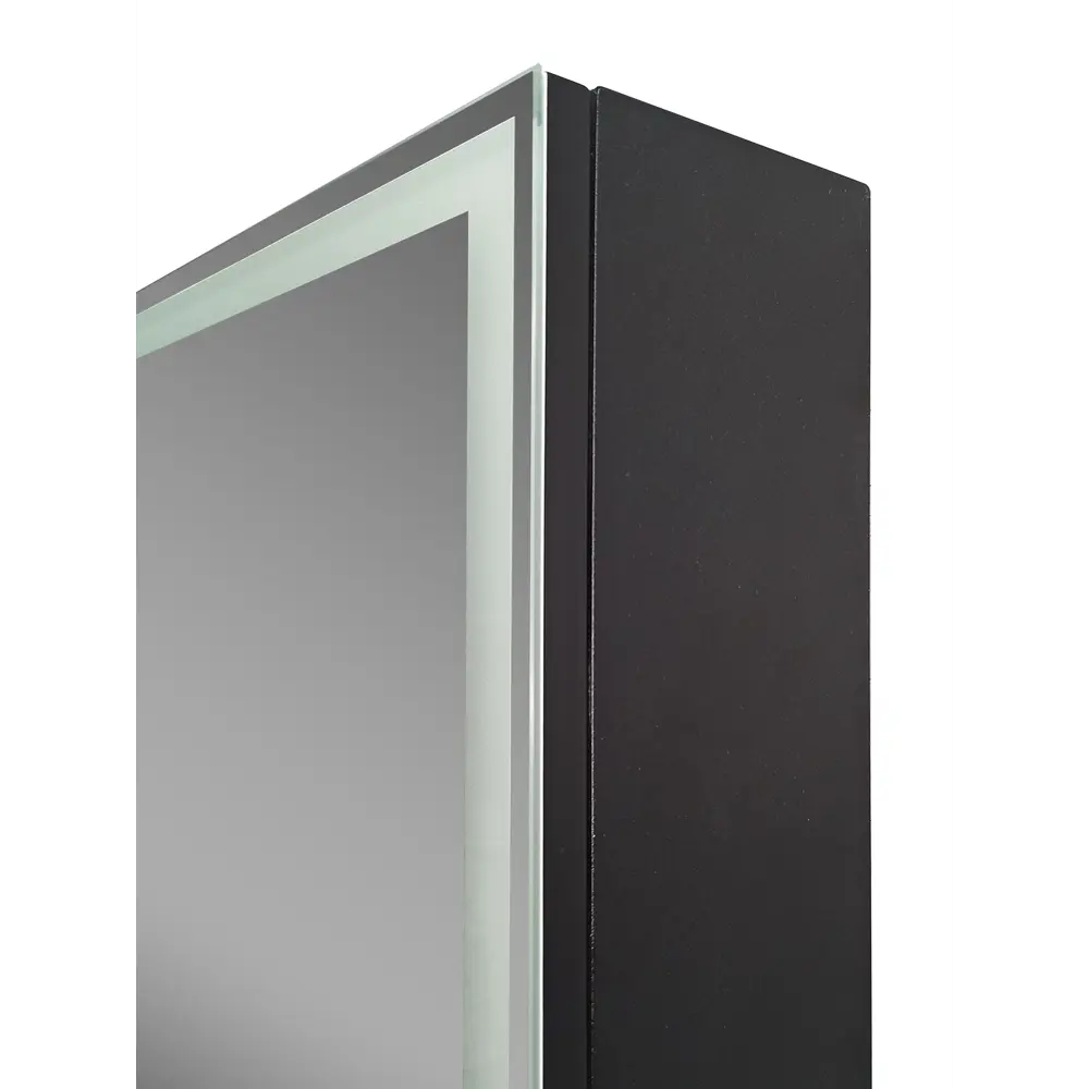 Шкаф зеркальный подвесной Montero Black LED с подсветкой 60x80 см цвет черный Santreyd STLM-2028496 - Вид №5