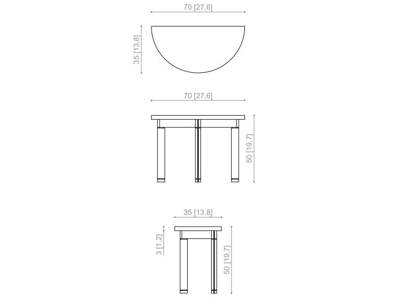 Мраморный полумесяц консоли Kreoo LORD ARCH-00125912 - Вид №2