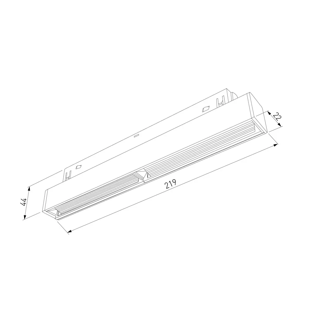 Трековый светильник Elektrostandard Slim Magnetic магнитный 12 Вт 4200K 5 м² цвет черный 85070005 STLM-2186907  - Вид №5