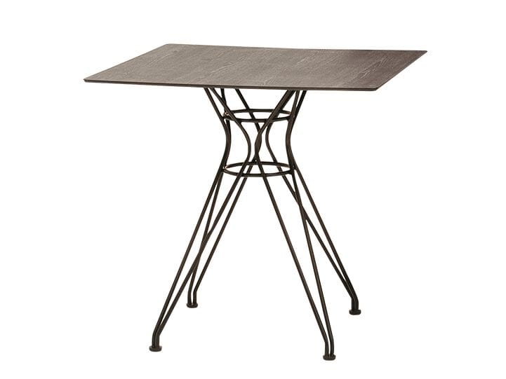 Стальной и деревянный квадратный стол Bontempi Casa VINCENT ARCH-00104345