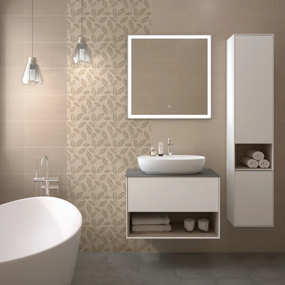 Плитка настенная Kerama Marazzi Авеллино 25x40 см 1.1 м² цвет тёмно-бежевый Авеллано STLM-2022161 - Вид №3