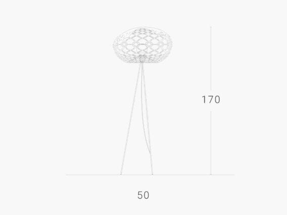 Железный торшер ZAVA ARCH-00005553 - Вид №1