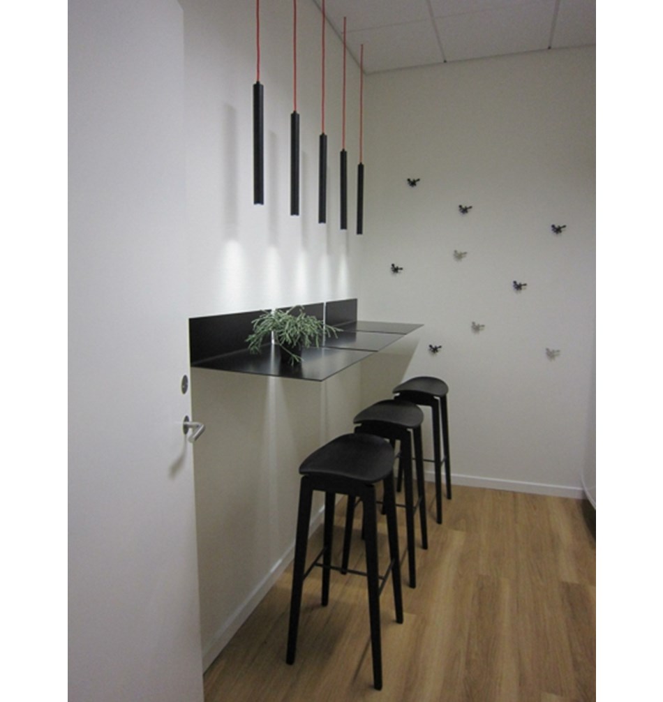 FROST Полка 4037 15x45x100cm » черная Алюминий Черный U4037-B  - Вид №5