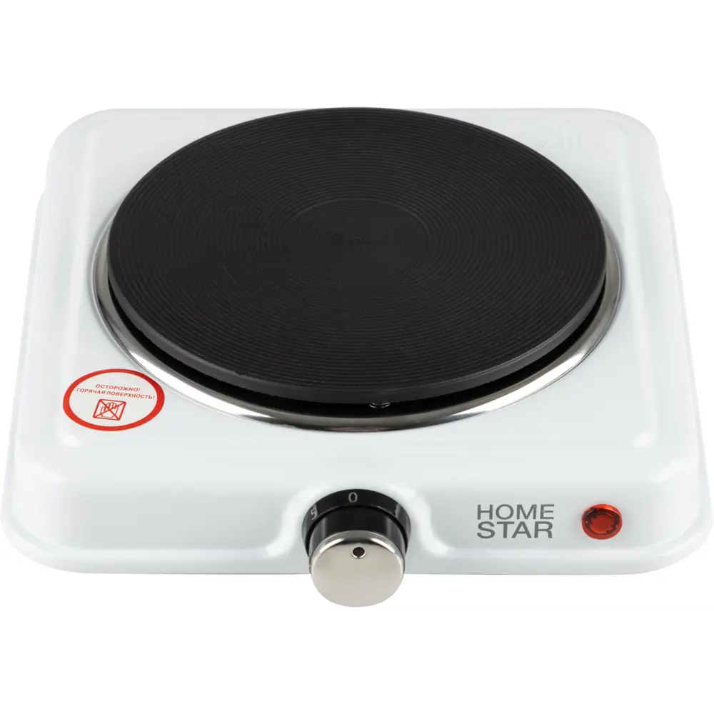 Электрическая настольная плита Homestar HS-1108 21.1 см 1 конфорка цвет белый Santreyd STLM-2184052 - Вид №2