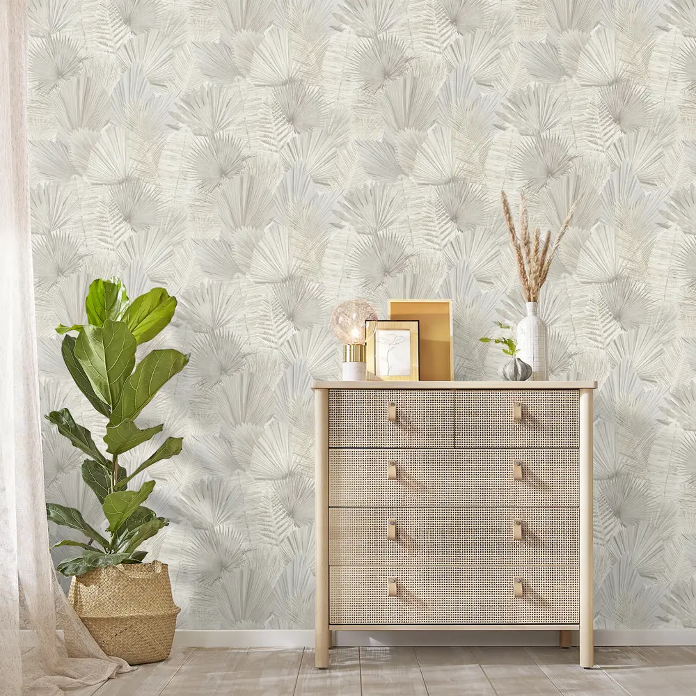 Обои флизелиновые Wall Up Holiday серо-бежевые 1.06 м 647525 STLM-2001806 - Вид №2