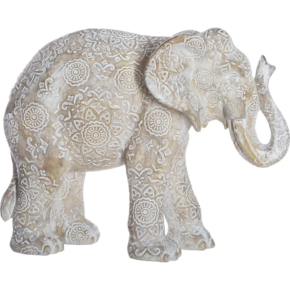 Статуэтка декоративная Atmosphera Слон 15x13 см бежевая STLM-2174499 - Вид №2