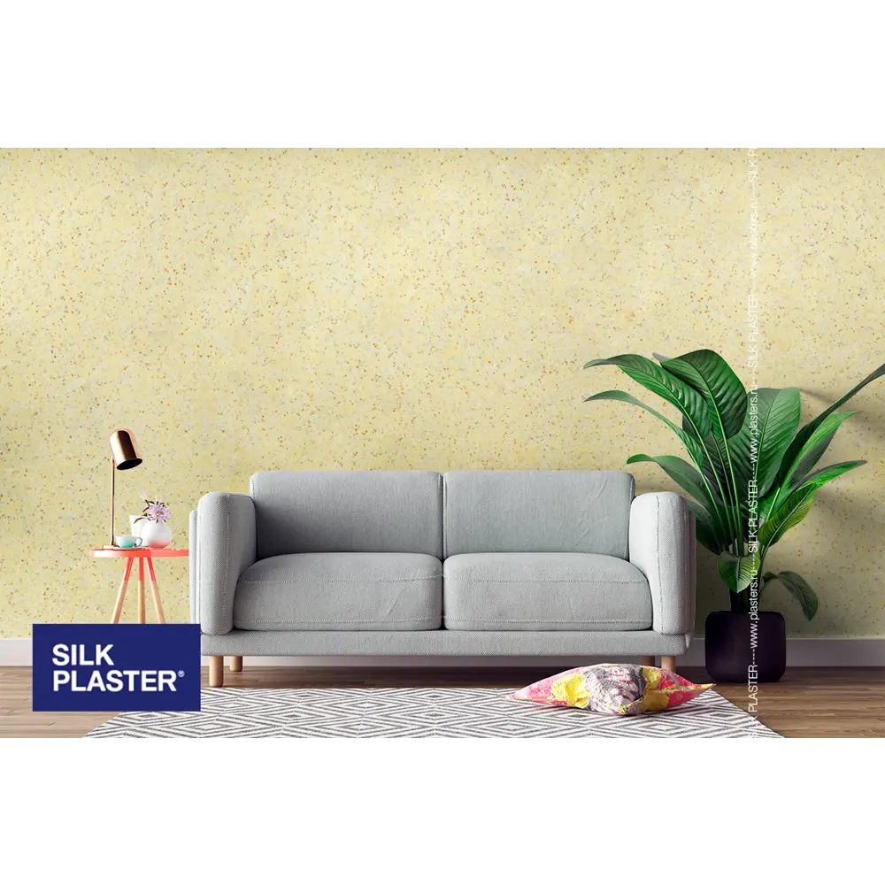 Жидкие обои Silk Plaster Absolute А402 1.1 кг цвет абрикосовый/желтый 82736082 STLM-2192659  - Вид №3