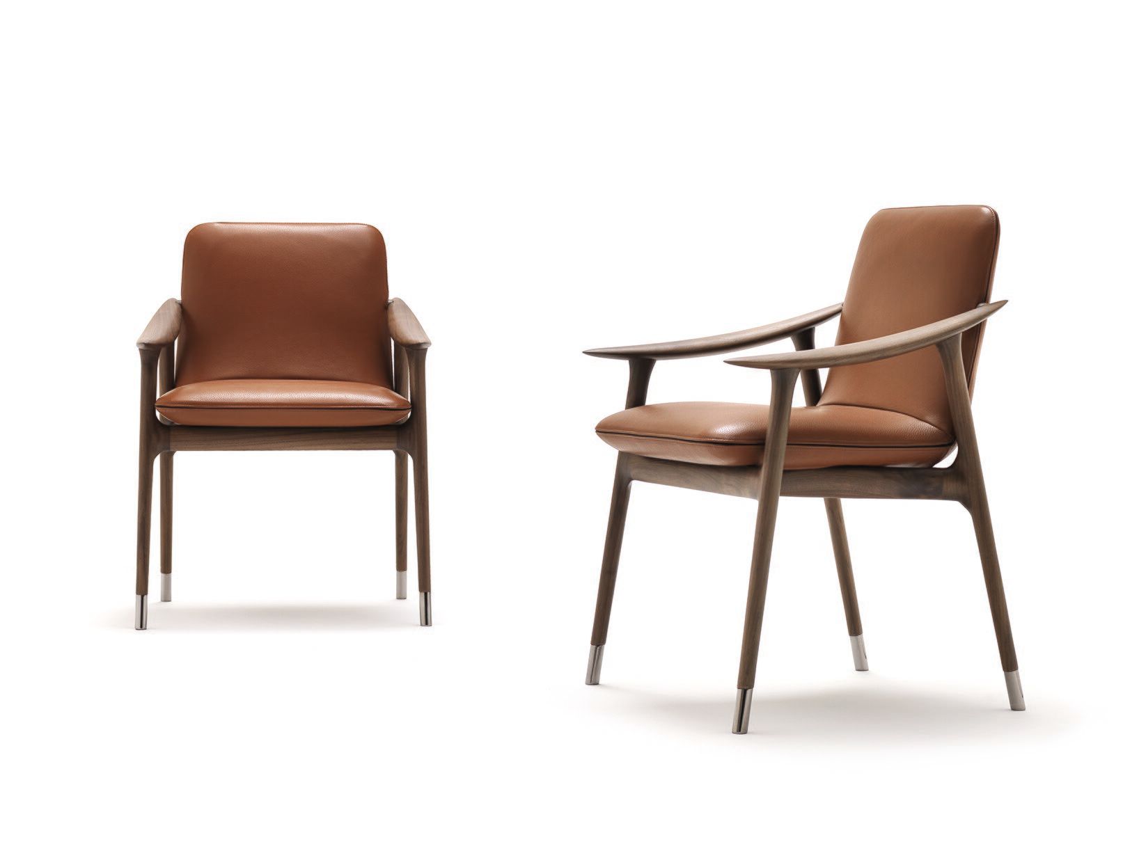 Кожаный мягкий стул с подлокотниками CEPPI Evergreen ARCH-00083145 - Вид №1