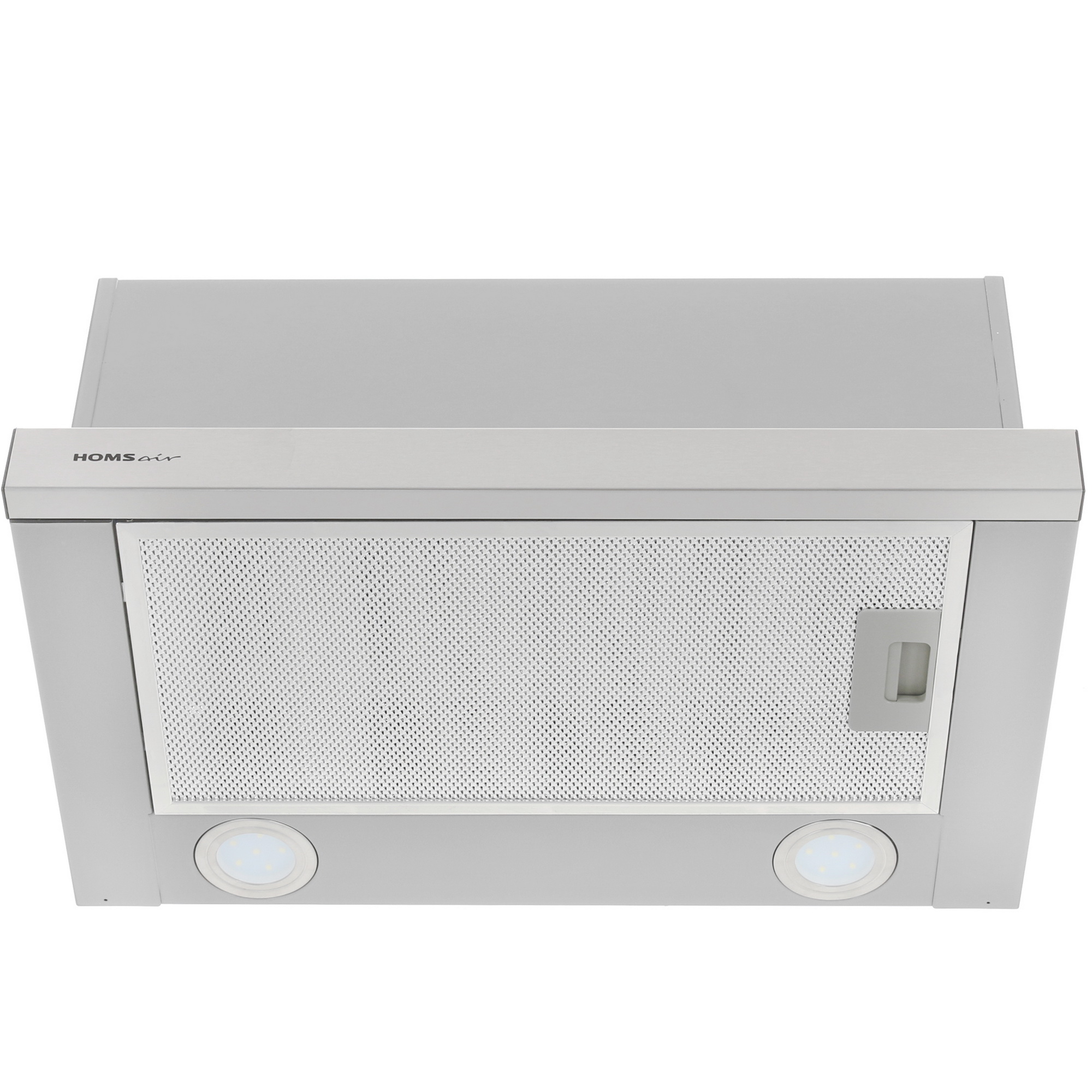 8160079 Вытяжка телескопическая HOMSair FLAT 50 серебристый/серебристый STDN-0115076 - Вид №1