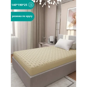 Наматрасник Чехол Inva Овечка стеганый с бортиком 140x190x30 см