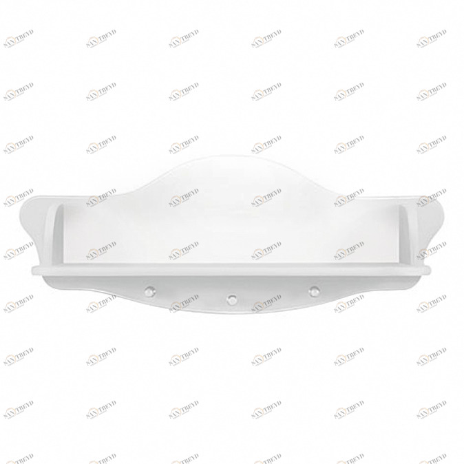 Полка-вешалка АБ55 белая ФАБРИКА ЛЕЛЬ  338515 Белый Santreyd 