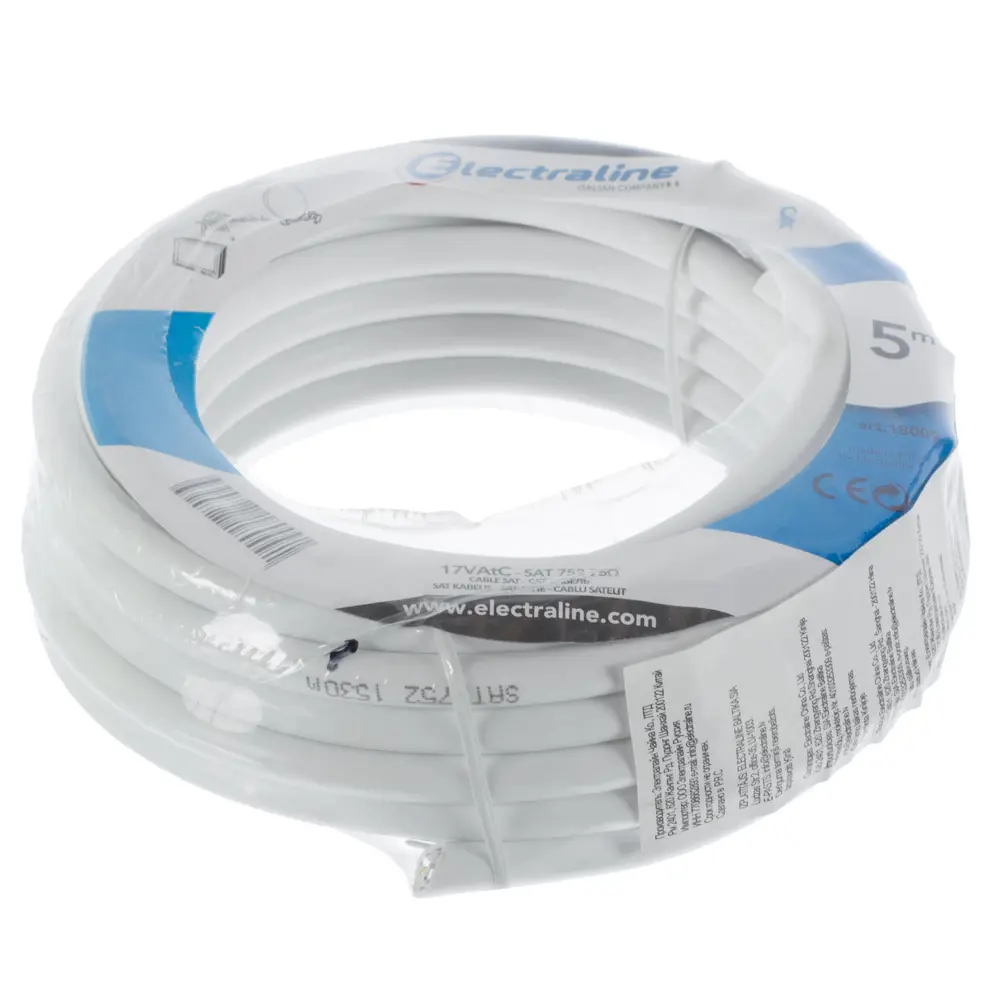 ELECTRALINE Кабель спутниковый SAT 752 для телевидения и видеонаблюдения, 5 м 18160598 STLM-0009759 - Вид №2