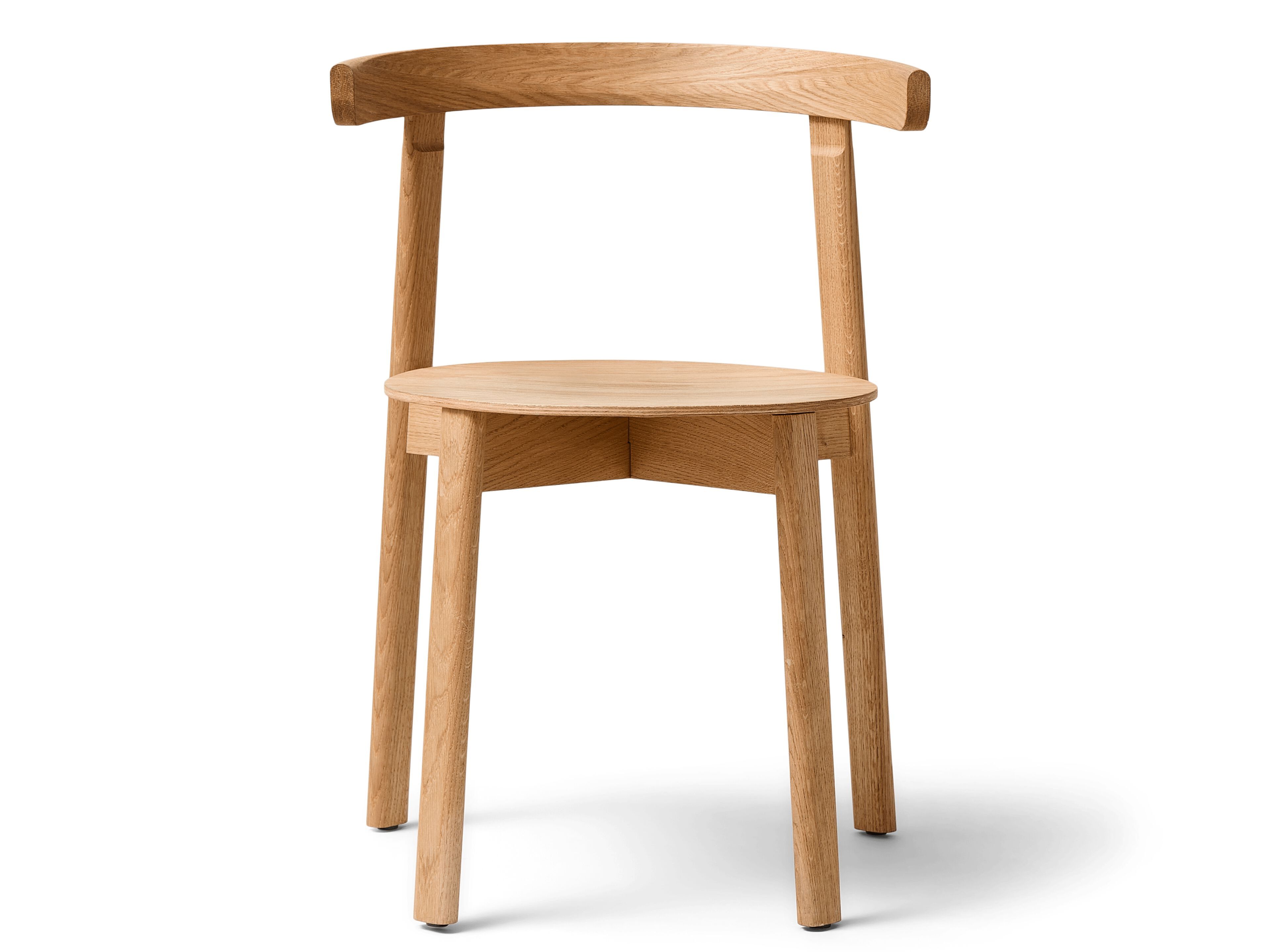 Штабелируемый стул из дуба с открытой спинкой Form & Refine Lunar ARCH-00138732 - Вид №1