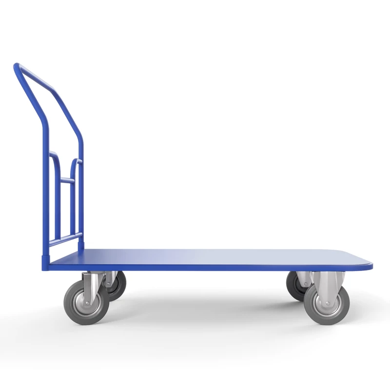 Тележка платформенная ТПТ (г/п 300 кг, 1200x700 мм, колеса серая резина 125 мм) Верстакофф 65-88758 - Вид №1