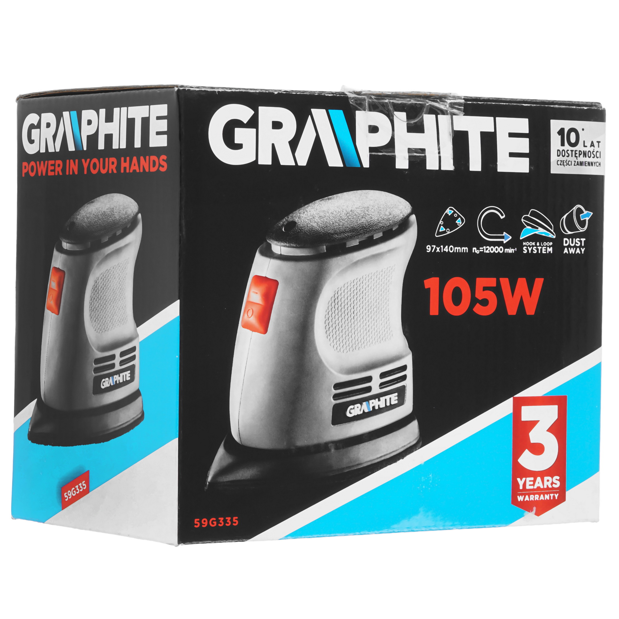 Виброшлифовальная машина GRAPHITE 59G335 5490438 STDN-0106976 - Вид №8