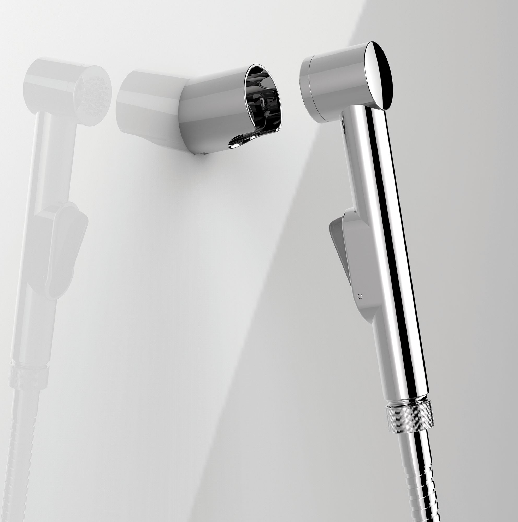 Настенный ручной душ с держателем и гибким Bossini Macan ARCH-00110439 - Вид №1