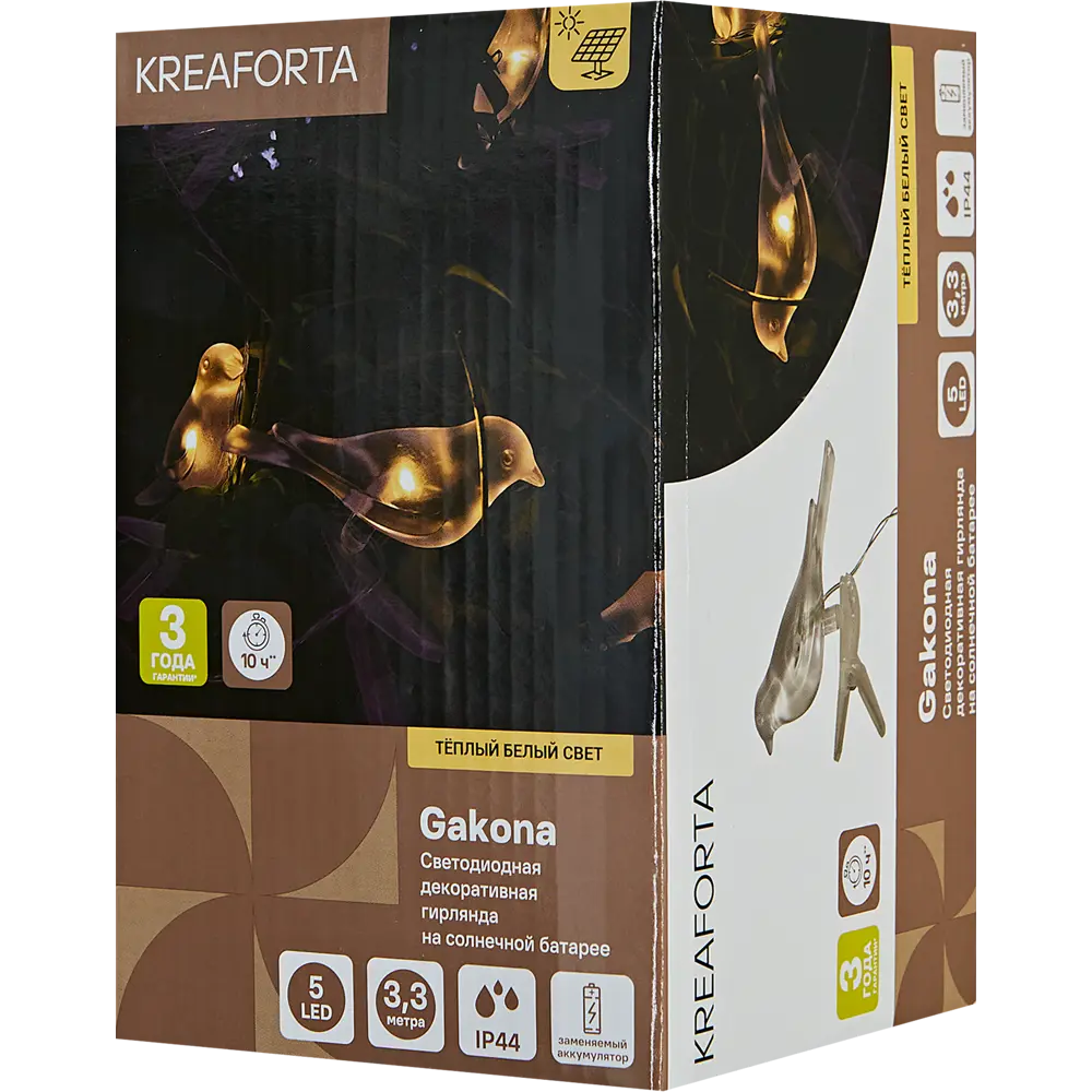 Солнечная гирлянда Kreaforta Gakona с птичками - магия в вашем саду 89387081 STLM-1576604 - Вид №5
