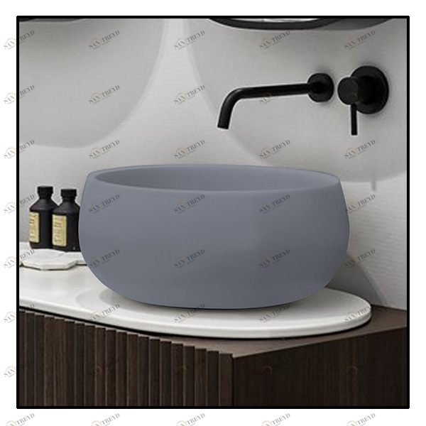 BATOBR Накладная раковина на столешницу  круглая Ceramica Cielo 