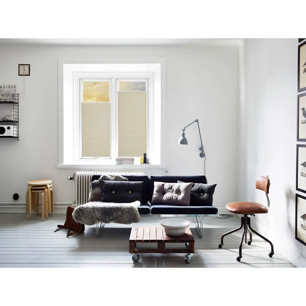 Плиссе с ручкой Плайн-Л 35х160 см текстиль цвет бежевый Santreyd STLM-2070302 - Вид №6