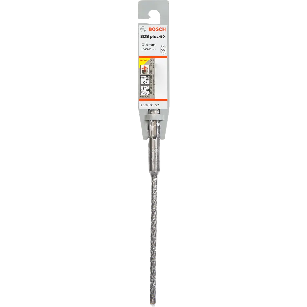 Бур по бетону SDS-plus 5X Bosch 5x100x160 мм BOSCH PROFESSIONAL STLM-2201502 - Вид №3