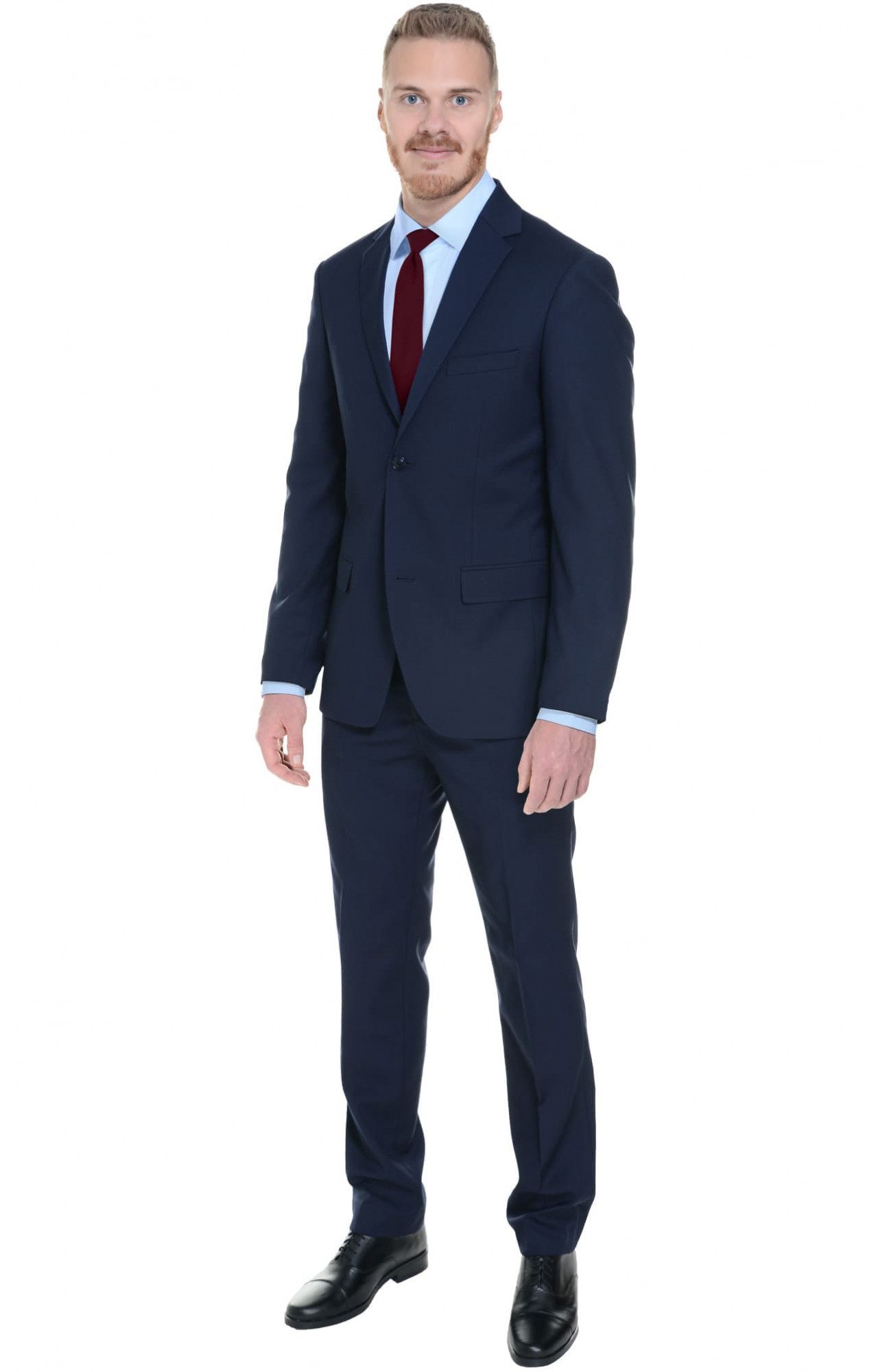 64133 Костюм мужской slim fit  blue El-Risto  Одежда для охранных структур  размер 56/188 