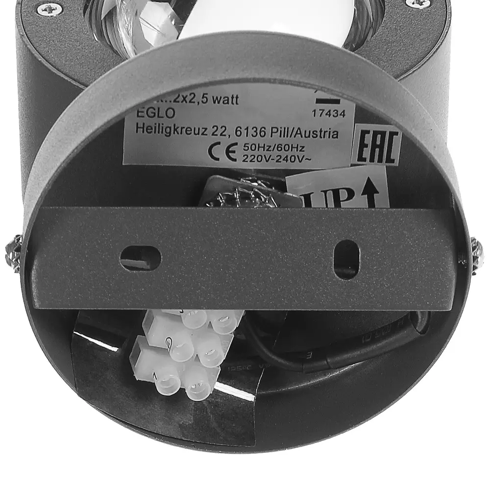 Бра светодиодное Eglo «Ono» 2.2х2.5 Вт, цвет чёрный  STLM-2049103 - Вид №1