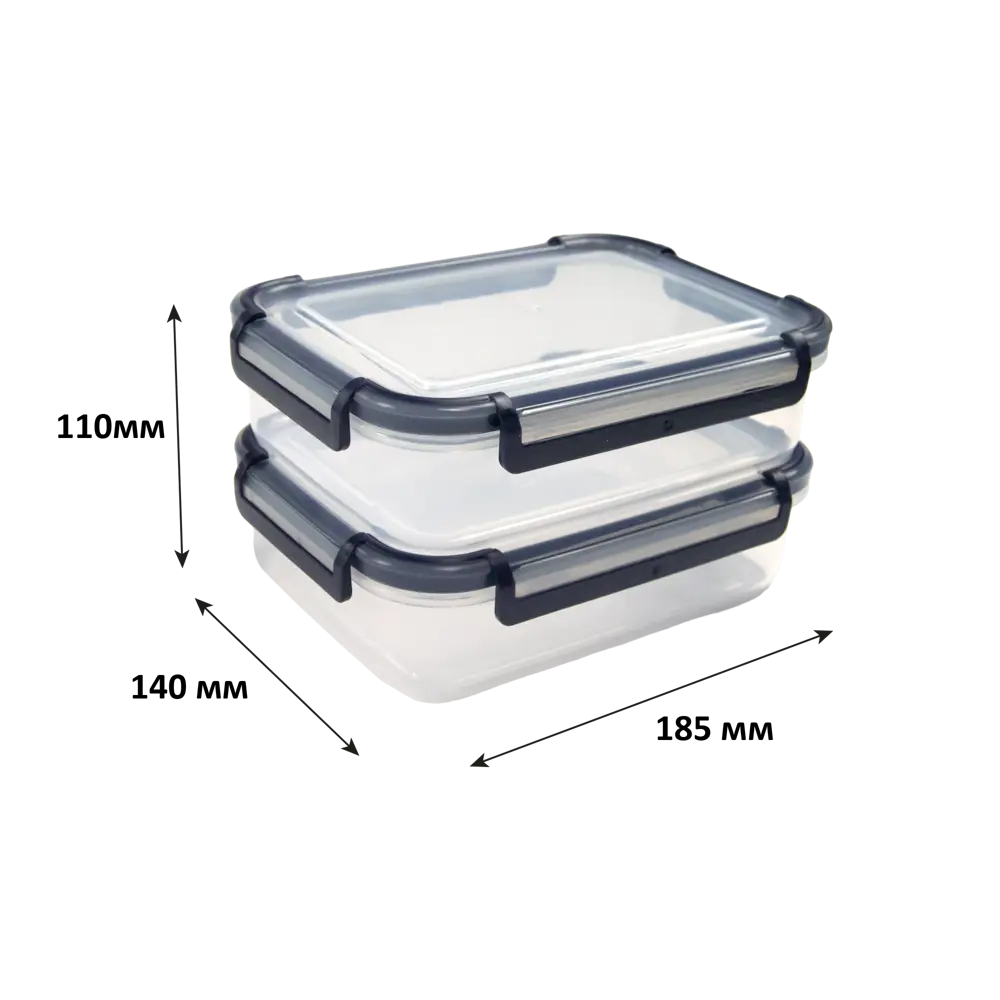 Santreyd: Набор герметичных контейнеров для хранения продуктов 2 шт 84841764 STLM-0055940 - Вид №6