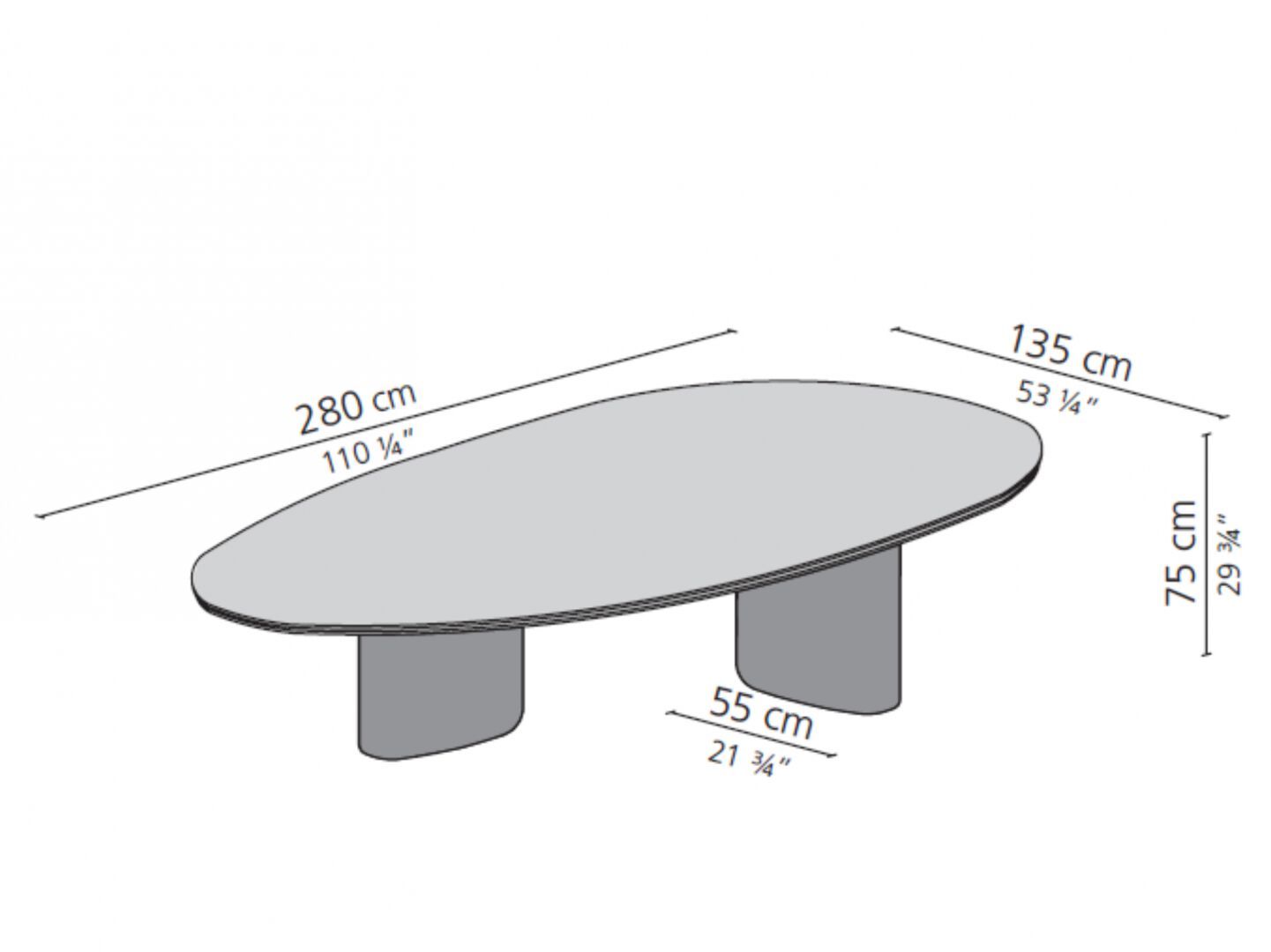 Овальный мраморный стол Casamilano TANGERI ARCH-00061244 - Вид №5