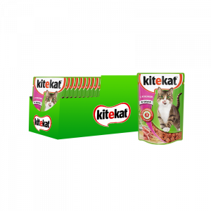 ПР0051327*28 Корм для кошек ягненок в соусе пауч. 85г (упаковка - 28 шт) Kitekat