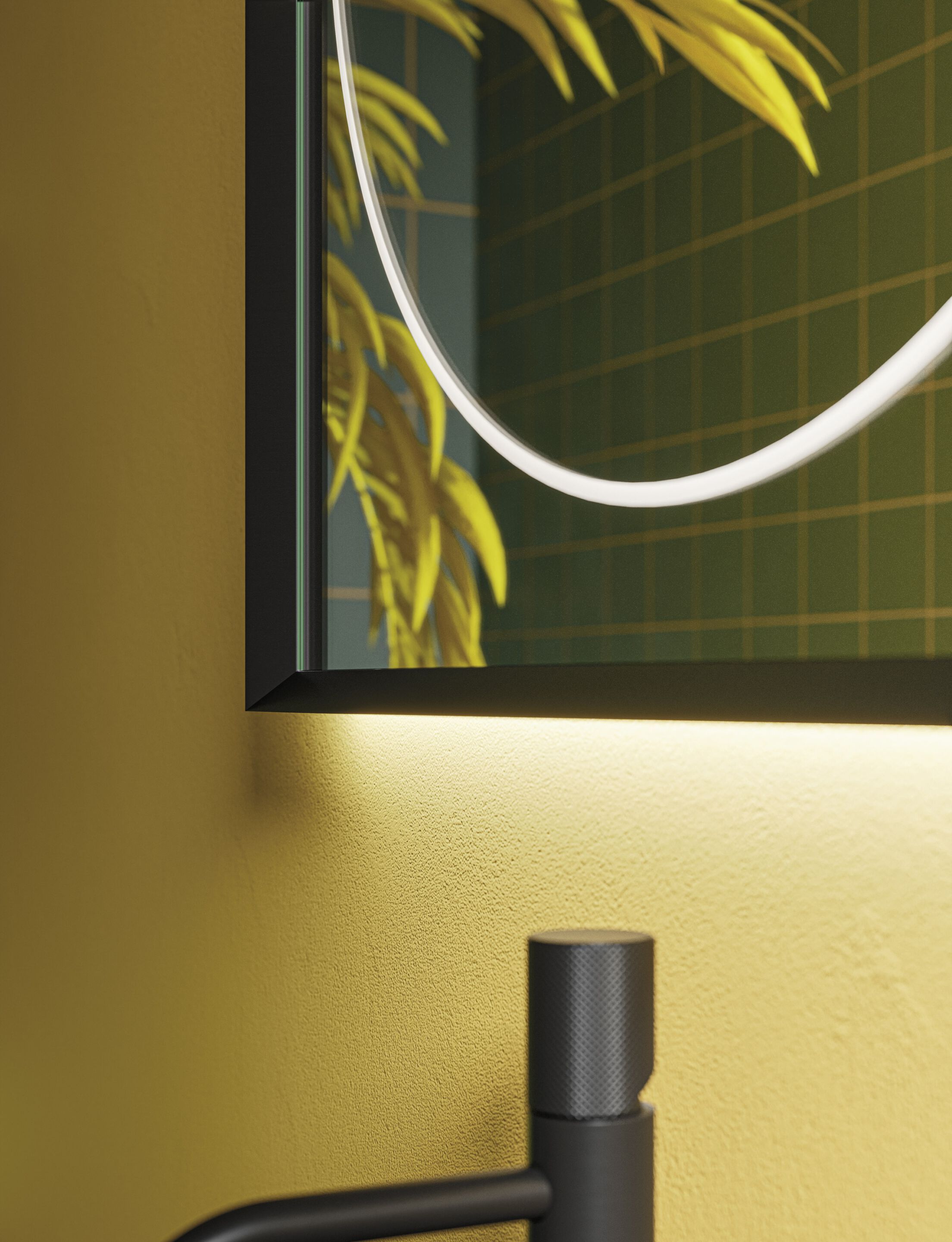 Зеркало для ванной комнаты со встроенным настенным освещением Arbi Arredobagno FRAME ARCH-00127603 - Вид №1